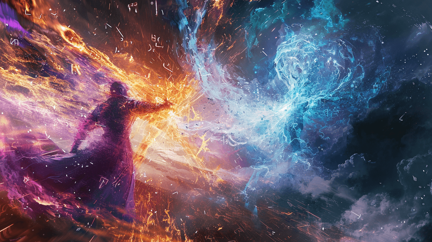 Process plate — fire meets cold light
